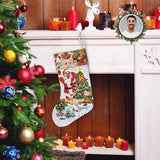 Custom Face Hello Christmas Stocking