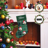 Custom Face&Name Footprint Christmas Stocking