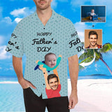 Custom Face Holding You All Over Print Hawaiian Shirt