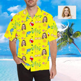Custom Face Sunglasses Tree Men's All Over Print Hawaiian Shirt