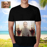 Custom Face Horror Glass Men's T-shirt