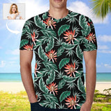 Custom Face Leaves Men's T-shirt