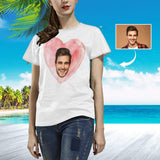 Custom Face Love Women's All Over Print T-shirt