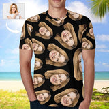 Custom Face Spin Girlfriend Men's T-shirt