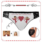 Custom Couple's Face Lifeblood Women's Lace Panty
