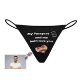 Custom Face Cat Love You Women's G-String Panties