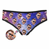 Custom Face Galaxy Women's High-cut Briefs
