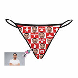 Custom Face Gingerbread Women's G-String Panties