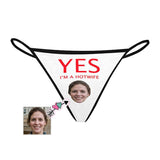 Custom Face Hot Wife Women's G-String Panties