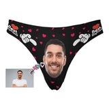 Custom Face Love Heart Best Husband Women's Classic Thong
