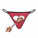 Custom Face Love Heart G-String Panties