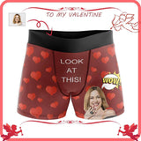 Custom Face Love Look at This Men's All-Over Print Boxer Briefs