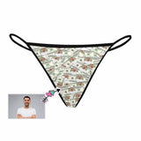 Custom Face Money Women's G-String Panties