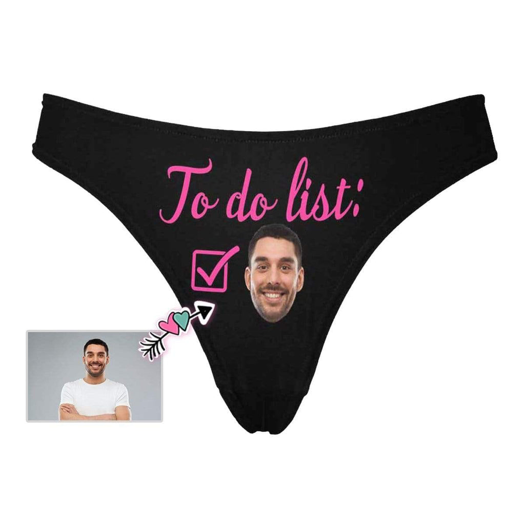 Custom Face Multicolor To Do List Women's Classic Thong