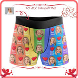 Custom Face Rainbow Best Lover Men's All-Over Print Boxer Briefs