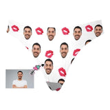 Custom Face Red Kiss Women's Classic Thong