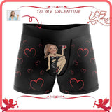 Custom Face Red Wine Romance Girlfriend Men's All-Over Print Boxer Briefs