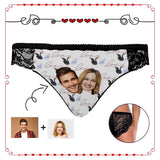 Custom Face Swan Women's Lace Panty