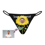 Custom Face Sweet Flower Women's G-String Panties