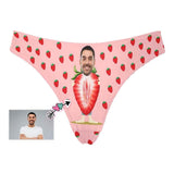 Custom Face Sweet Strawberry Women's Classic Thong