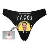 Custom Face Tacos Women's Classic Thong