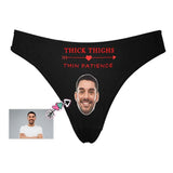 Custom Face Thick Thighs Women's Classic Thong