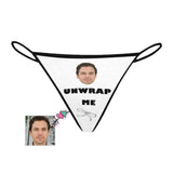 Custom Face Unwrap Me Women's G-String Panties