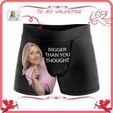 Custom Face Women Bigger Than You Thought Men's All-Over Print Boxer Briefs