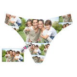 Custom Family Photo Women's Classic Thong