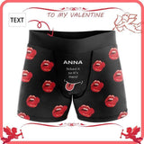 Custom Text Licked it Men's All-Over Print Boxer Briefs
