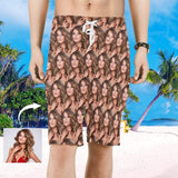 Custom Face Men's All Over Print Beach Shorts