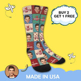 Custom Face Greatest Dad Sublimated Crew Socks