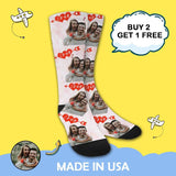 Custom Photo Love Couple Sublimated Crew Socks