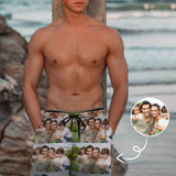 Custom Family Photo Quick-Dry Swim Trunks Men's Bathing Suit