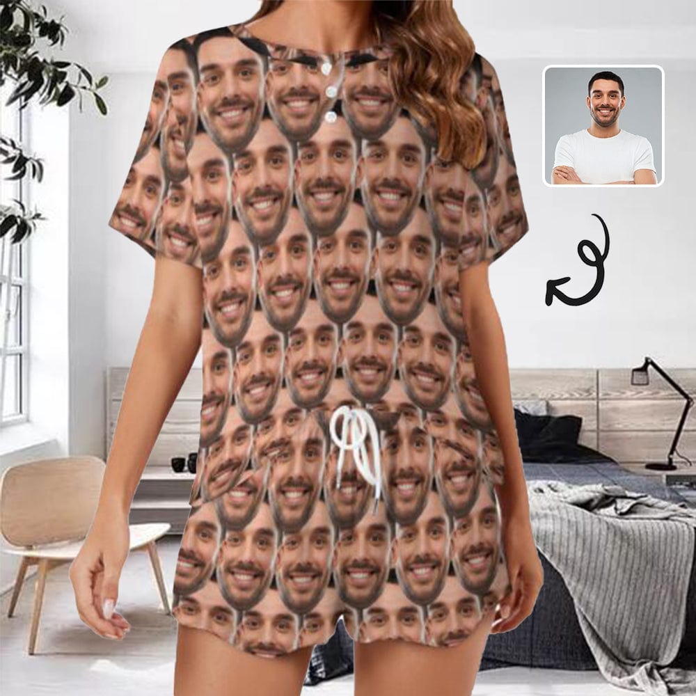 face on pajamas