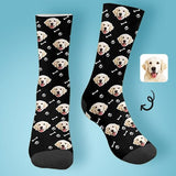 Custom Dog Face Socks Funny Printed Photo Pet Socks Personalized Picture Sublimated Crew Socks
