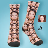 Custom Face Socks Print Your Photo Best Personalized Sublimated Crew Socks Funny Photo Socks Unisex Gift for Men Women